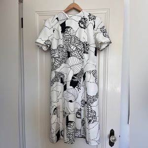 GORGEOUS one of a kind vintage black and white handmade dress from Germany 🇩🇪